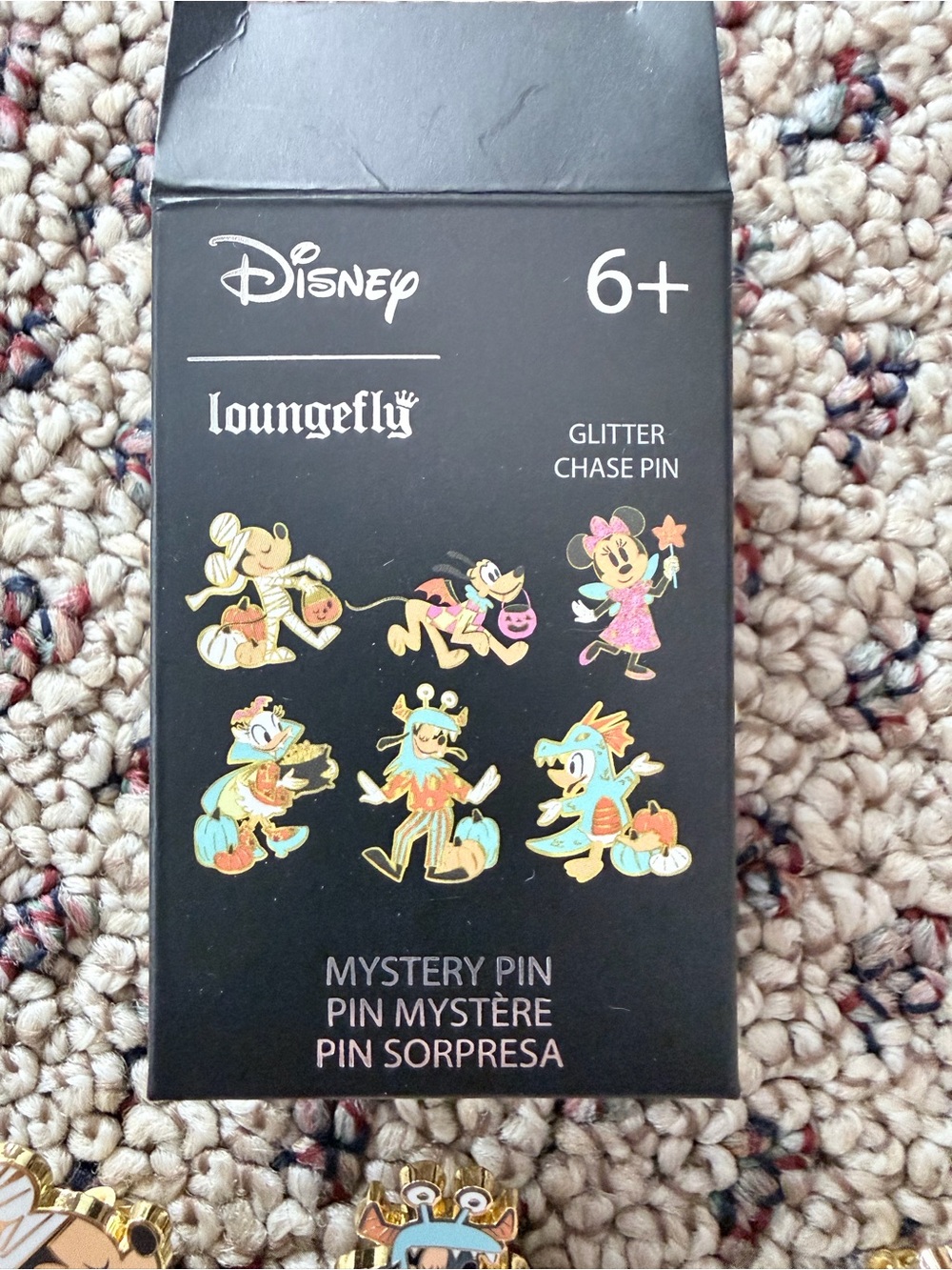 Loungefly Disney Halloween Glitter Chase Pin Pack- 6 total